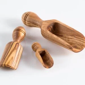 Olive Wooden Utensil Set of 3 Scopes - Darido