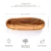 Oval Bread and Fruit Basket Olive Wood - Darido