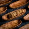 Oval Bread and Fruit Basket Olive Wood - Darido