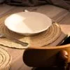 مفرش أطباق مصنوع من سعف - 30 سم