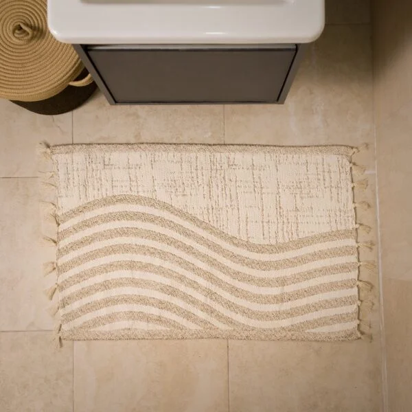 DARIDO_250522_dsc07524-1 Handmade Cotton Bath Mat Sable| Reversible Bathroom Rug