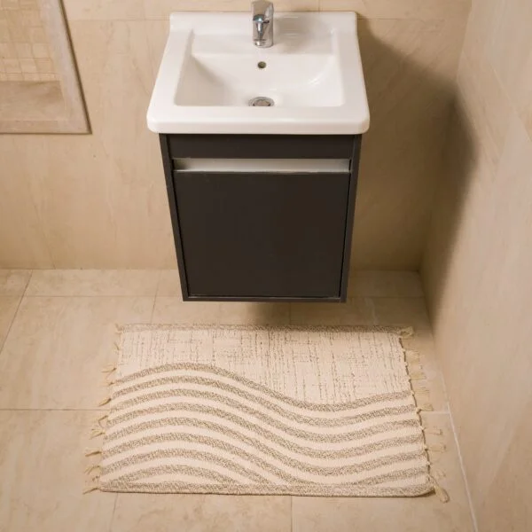 DARIDO_250529_dsc08039-1 Handmade Cotton Bath Mat Sable| Reversible Bathroom Rug