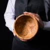 Round Salad Bowl 18x14 cm with Utensils